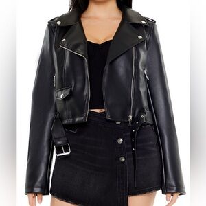 Forever 21 Black Faux Leather Jacket